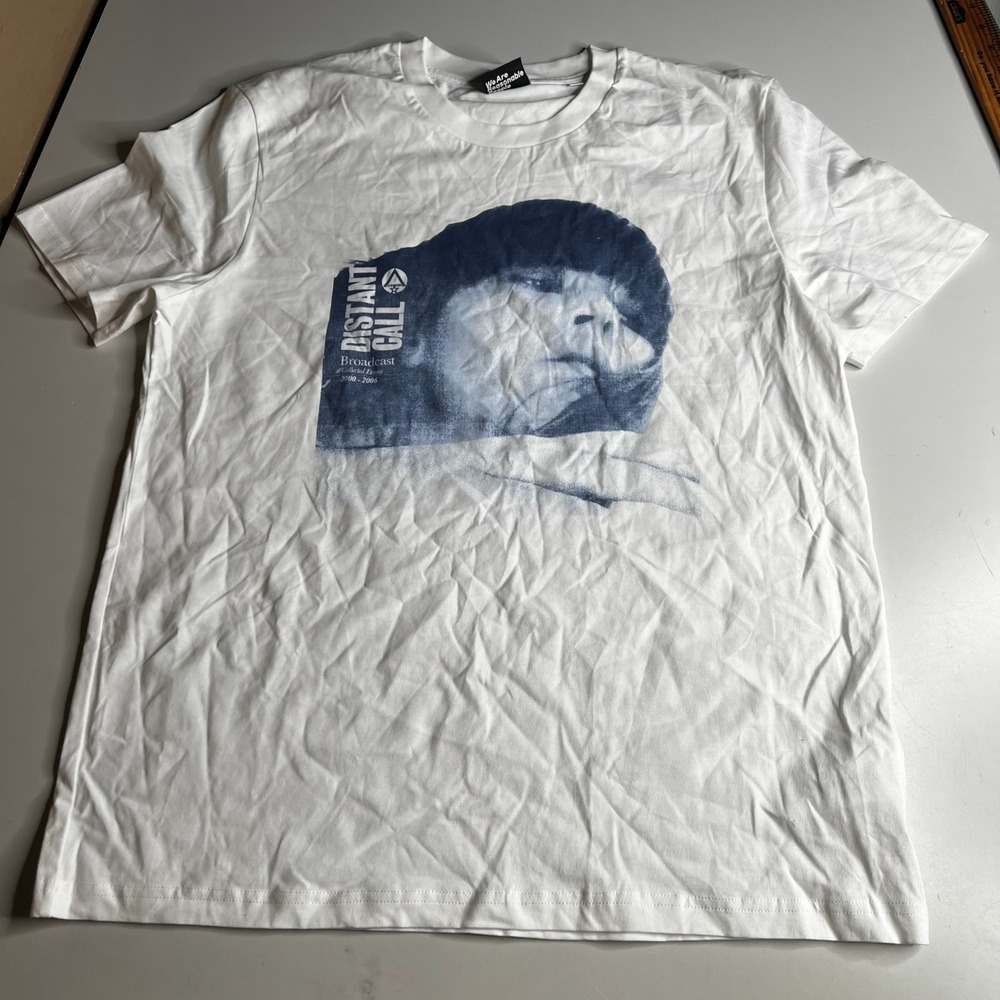 Warp Records Broadcast Distant Call Collected Demos T-Shirt White Large